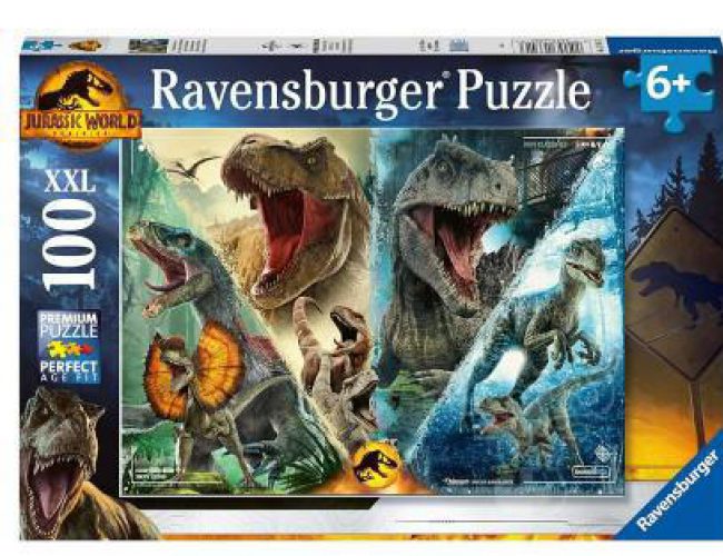 RAVENSBURGER PUZZLE 100 PCS XXL - JURASSIC WORLD SPECIES SURVEILLANCE