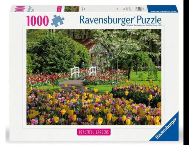 RAVENSBURGER PUZZLE 1000: KEUKENHOF GARDENS - CLEARANCE (WAS $27.99)