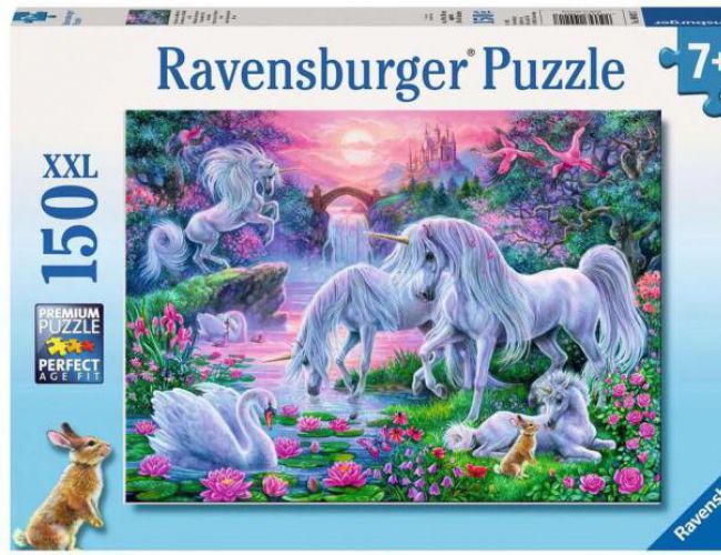 RAVENSBURGER 150 PCS UNICORNS IN THE SUNSET GLOW