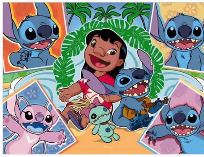 RAVENSBURGER PUZZLE 4 X 100 PCS - DISNEY LILO AND STITCH: ALOHA!