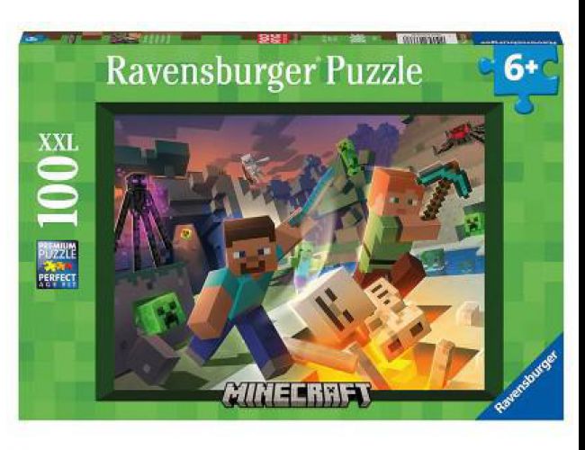 RAVENSBURGER PUZZLE MONSTER MINECRAFT 100 PCS