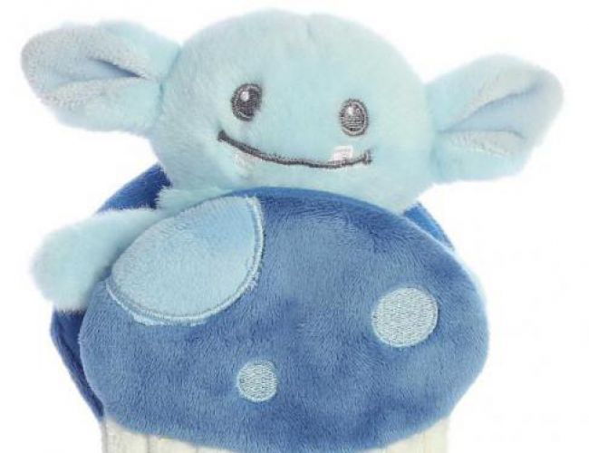 AURORA POCKET PEEKERS - GRIBBLE GOBLIN BLUE (RATTLE & CRINKLE TOY)