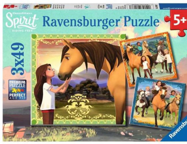 ADVENTURE ON HORSES 3X49PC PUZZLE