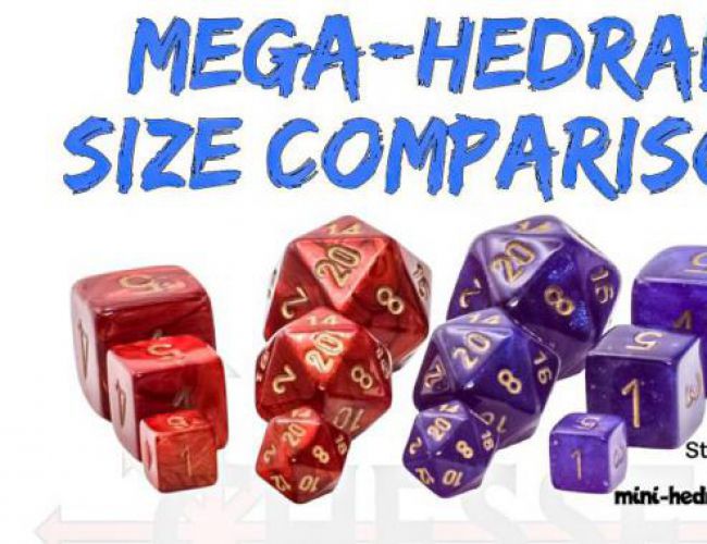 MARBLE 7-DIE SET MEGA-HEDRAL GREEN/DARK GREEN