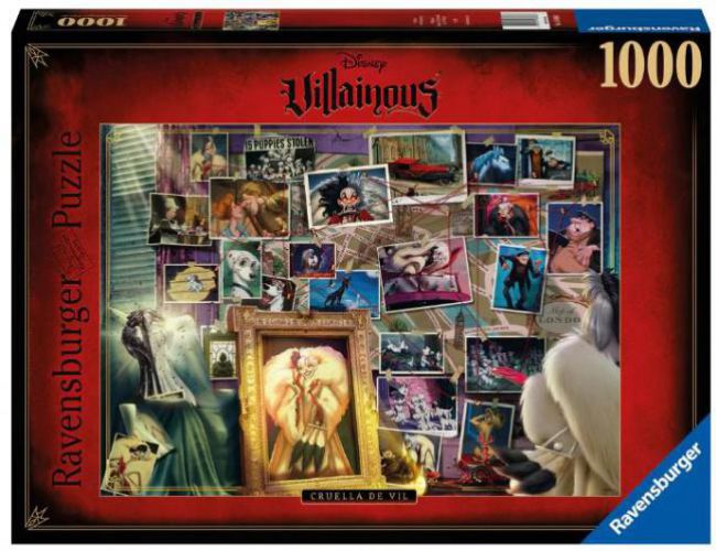 RAVENSBURGER PUZZLE 1000 VILLAINOUS CRUELLA DE VIL