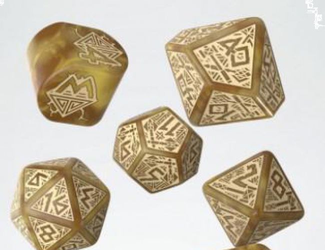 DWARVEN DICE SET - GOLD