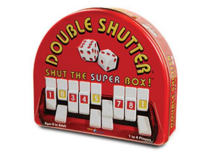 DOUBLE SHUTTER SHUT THE SUPER BOX TIN