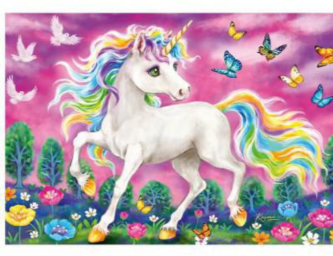 RAVENSBURGER 2x24 PUZZLE UNICORN AND PEGASUS