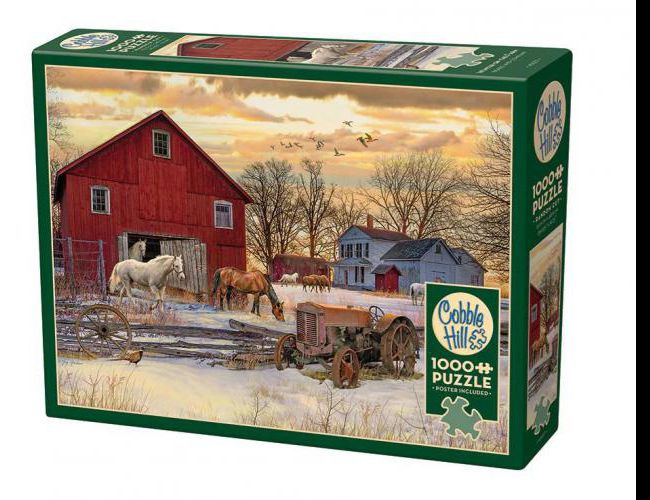 COBBLE HILL 1000 PCS WINTER ON THE FARM