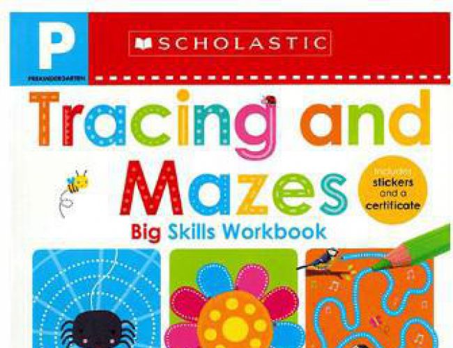 TRACING AND MAZES WORKBOOK