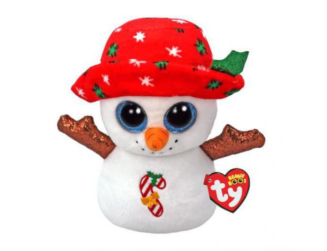 TY BEANIE BOOS BRRRNIE SNOWMAN REG