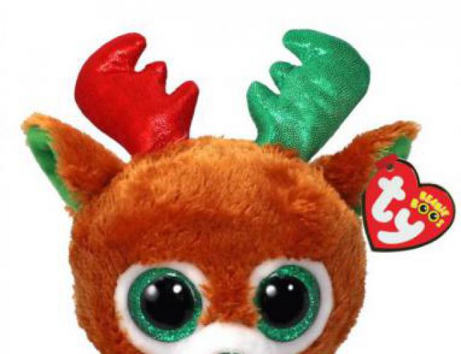 TY BEANIE BOOS TINSELTOES BROWN REINDEER REG