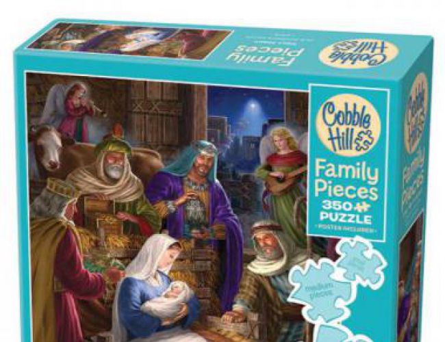 COBBLE HILL 350 PCS FAMILY PUZZLE HOLY NIGHT