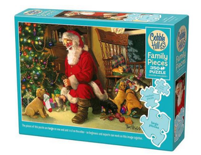 COBBLE HILL FAMILY PUZZLE 350 PCS SANTA'S LUCKY STOCKING