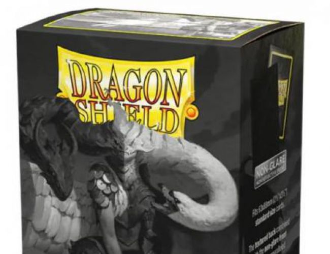 DRAGON SHIELD SLEEVES - BLACK (MATTE NON-GLARE)