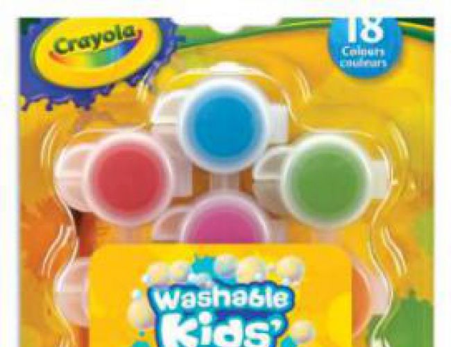 CRAYOLA - WASHABLE PAINT (18 CT)