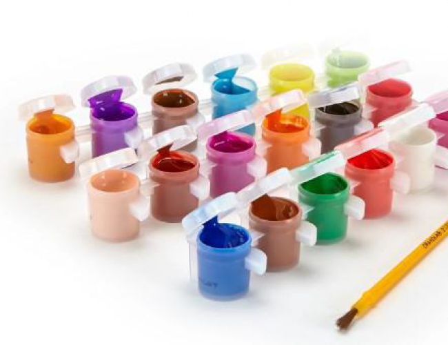 CRAYOLA WASHABLE PAINT - 18 CT