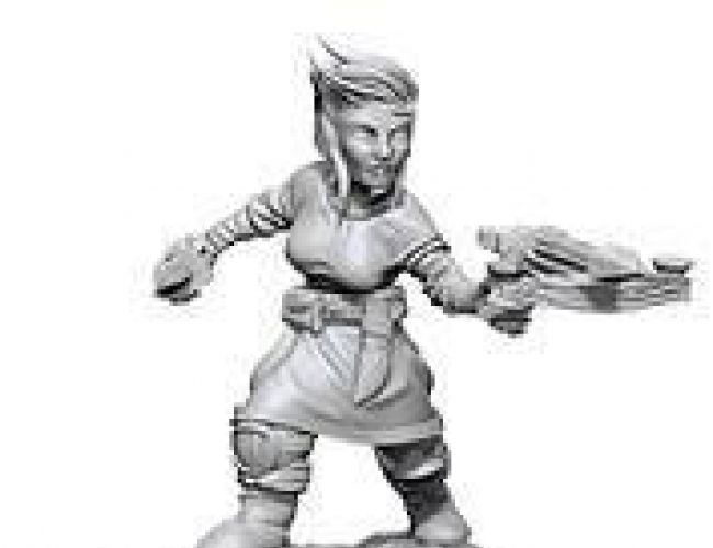 DND UNPAINTED MINIS WV8 FEMALE HALFLING ROGUE