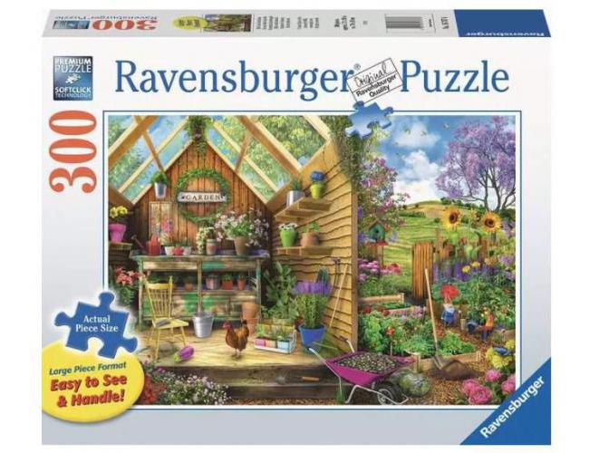 RAVENSBURGER LARGE PIECE 300 PCS GARDENER'S GETAWAY