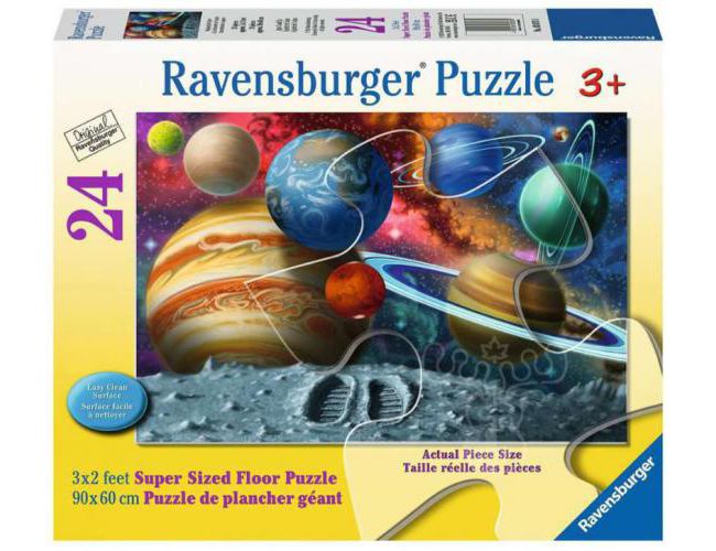 RAVENSBURGER 24 PCS FLOOR PUZZLE STEPPING INTO SPACE