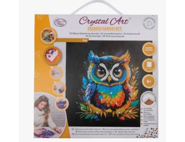 CRYSTAL ART KIT (MED) - OWL