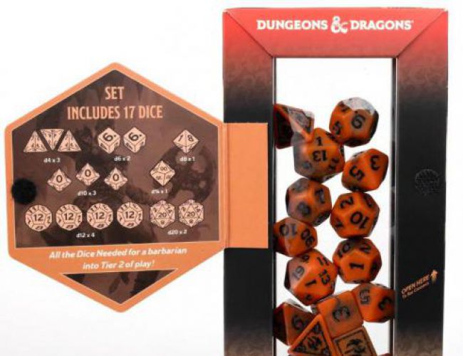 D&D ADVENTURE DICE - BARBARIAN (ORANGE)