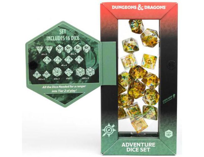 DND ADVENTURE DICE: RANGER YELLOW GOLD