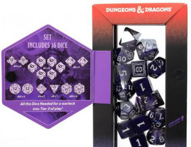 D&D ADVENTURE DICE - WARLOCK (PURPLE)