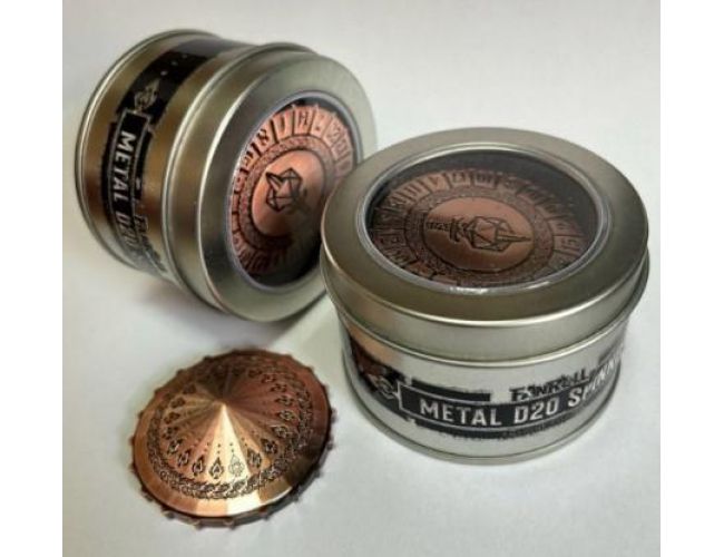 METAL SPINNER D20 ANTIQUE COPPER