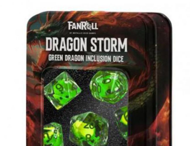 RESIN 7-DIE SET DRAGON STORM GREEN DRAGON INCLUSION