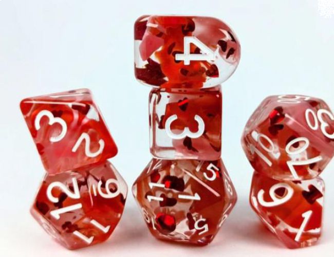 ROLL 4 INITIATIVE SET OF 7 DICE: LOVESTRUCK