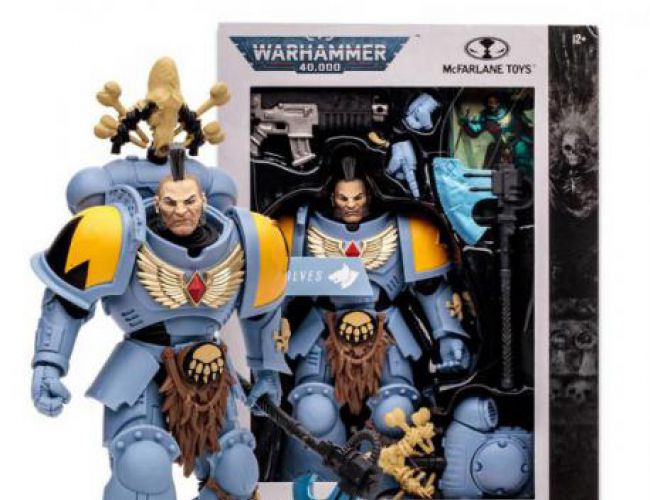 WARHAMMER 40K 7IN FIGURE WV7 - SPACE WOLVES WOLF GUARD