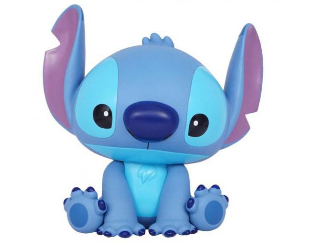 FIGURAL BANK DISNEY STITCH SITTING