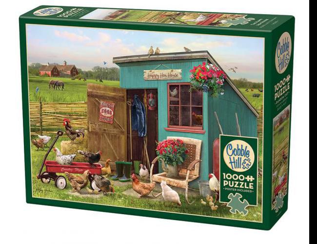 COBBLE HILL 1000 PCS THE HAPPY HEN HOUSE