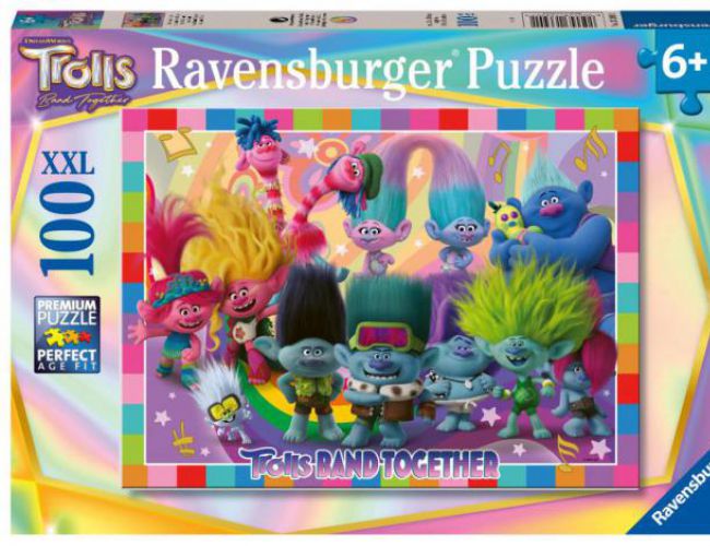 RAVENSBURGER 100 PCS XXL TROLLS BAND TOGETHER