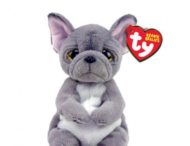 TY BEANIE BELLIES REG - WILFRED GREY DOG
