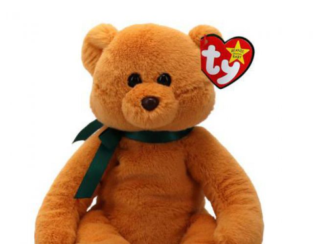 TY BEANIE BABIES - WINSTON BEAR TAN REG