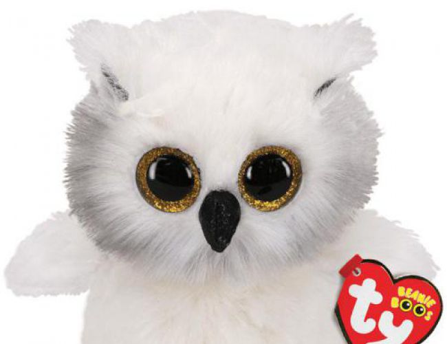 TY BEANIE BOOS REG -  AUSTIN WHITE OWL