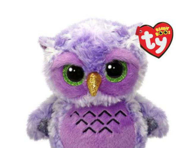 TY BEANIE BOOS REG - OWLIVIA PURPLE OWL