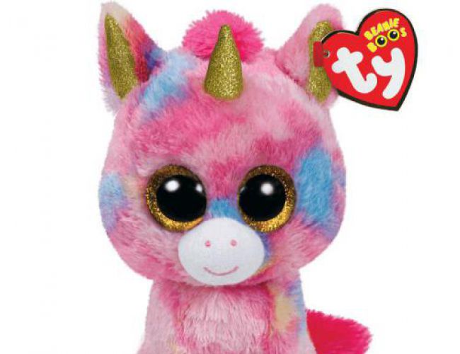 TY BEANIE BOOS REG - FANTASIA PINK UNICORN