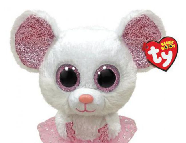 TY BEANIE BOOS REG - NINA MOUSE BALLERINA