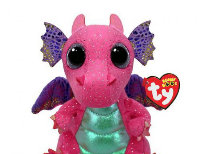 TY BEANIE BOOS REG - SPITFIRE PINK DRAGON