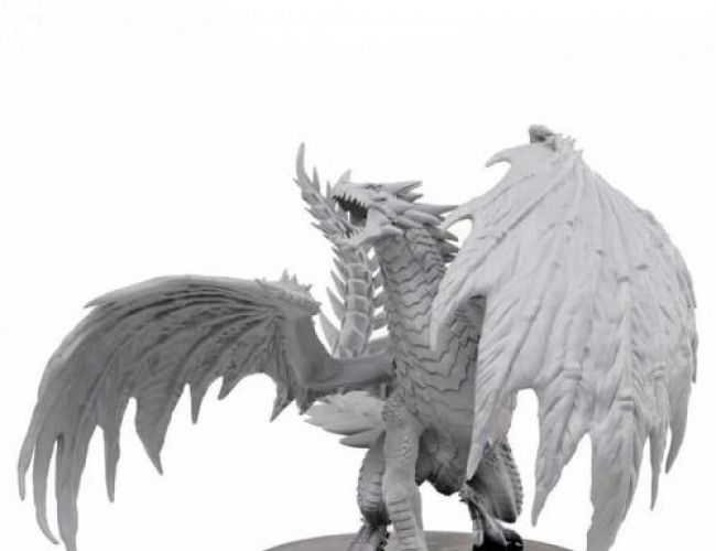 UNPAINTED GARGANTUAN RED DRAGON