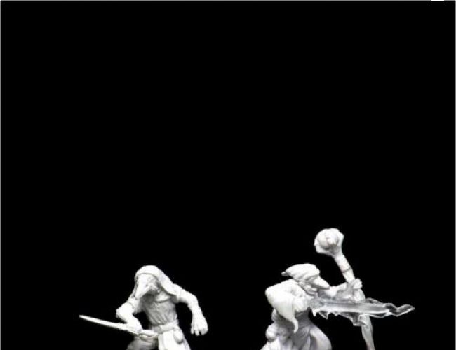 UNPAINTED MINIS: KENKU ADVENTURERS