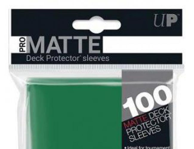 UP DP MATTE GREEN SLEEVES - 100 COUNT