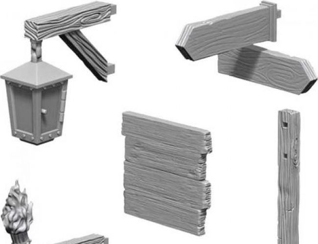 UNPAINTED MINIS: SIGNS & LIGHTS