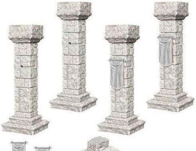 UNPAINTED MINIS: PILLARS & BANNERS