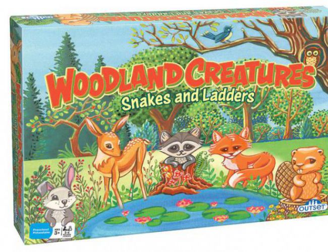WOODLAND CREATURES SNAKES & LADDERS