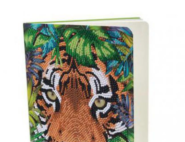 CRYSTAL ART NOTEBOOK - TIGER IN THE FOREST