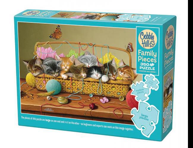 COBBLE HILL 350 PCS FAMILY PUZZLE BASKET CASE